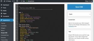 Simple CSS Admin Editor