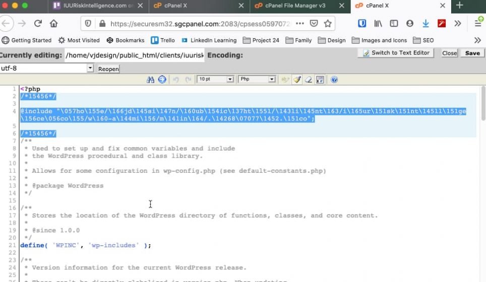 malware delete code 2 - Remove Malware from Your WordPress Site (Illustrated Guide)