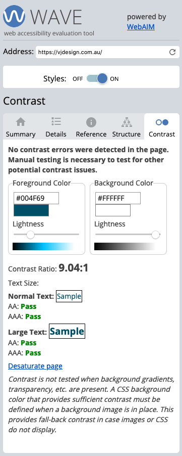 WAVE-Web-Accessibility-Evaluation-Tool-Contrast-Check-for-VJ-Design