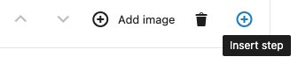 Add another step using the Insert Step button