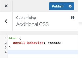 Additional CSS